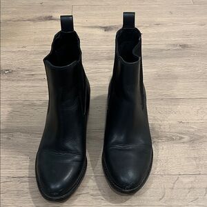 Cole Haan Black Leather Ankle Boots